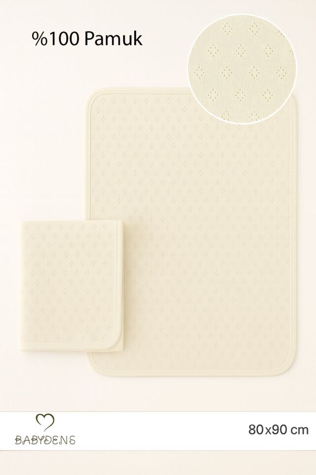 %100 Pamuk Elmas Desenli Jakarlı Bebek Battaniyesi 80x90 cm Yumuşak Nefes Alabilir Bebek Battaniyesi