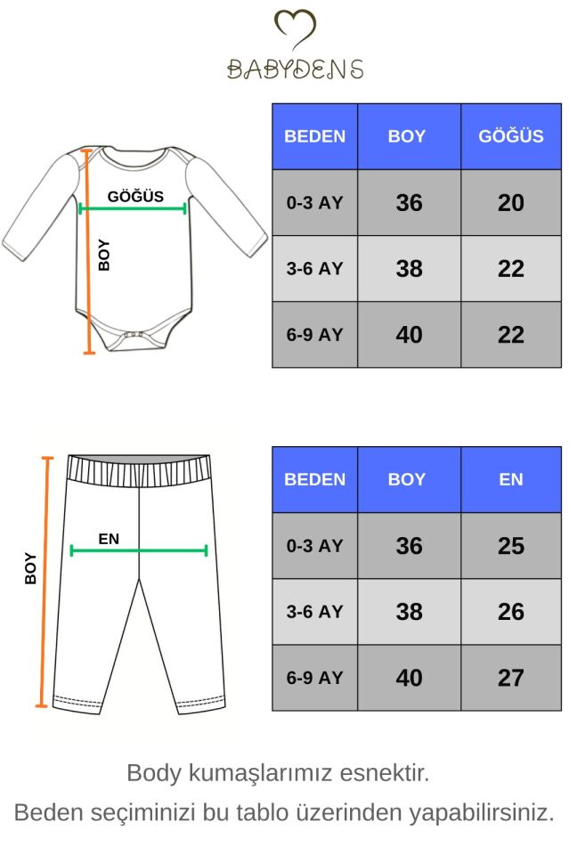 Kız Bebek Bayramlık 3'lü Takım Bayram Şekeri Baskılı Pamuklu Uzun Kol Body Pantolon Fiyonk Saç Bandı