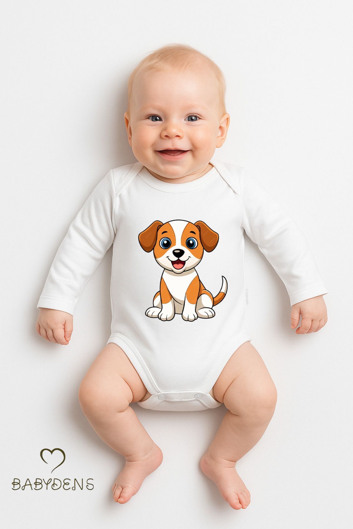 Sevimli Hayvan Figürlü %100 Pamuk Uzun Kollu Çıtçıtlı Bebek Body Rahat Kalıp, Sevimli Desenli Zıbın