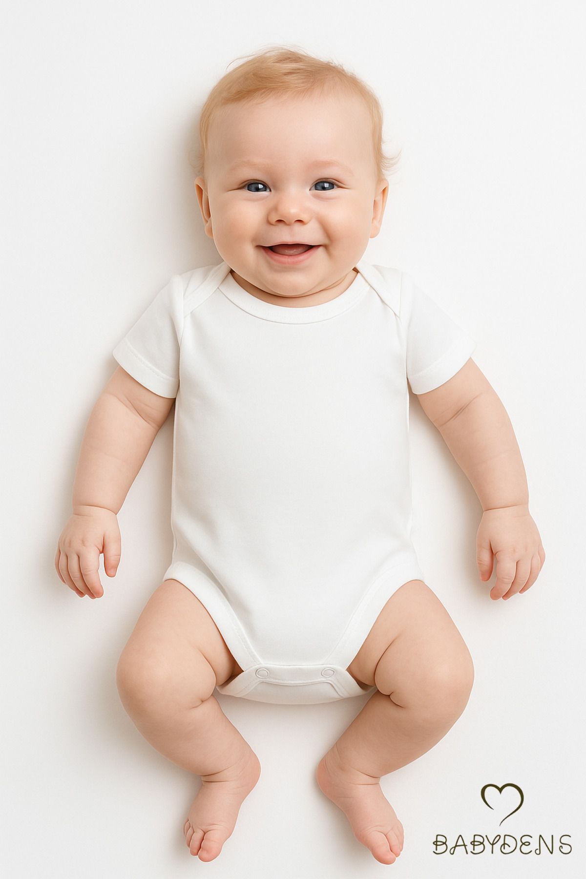 Beyaz Kısa Kollu Çıtçıtlı Bebek Body Zıbın Pamuklu 0-3 Ay - 24 Ay Tulum Rahat Bebek Giyim